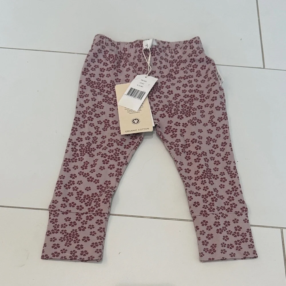 HUX Floral Print Kids Leggings 6/12m NWT